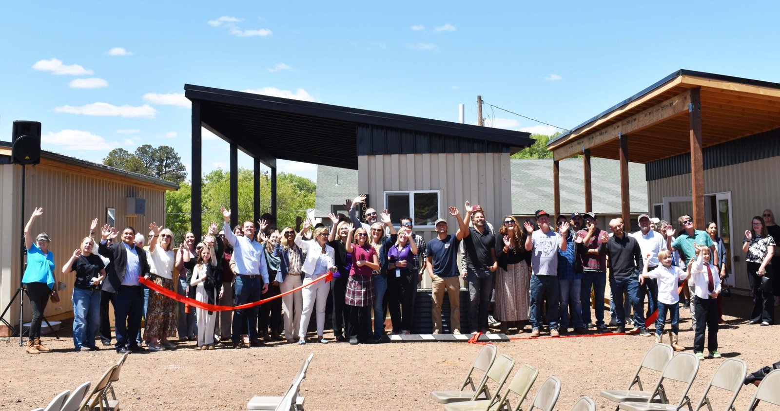Teacher housing exterior in a rural Arizona community